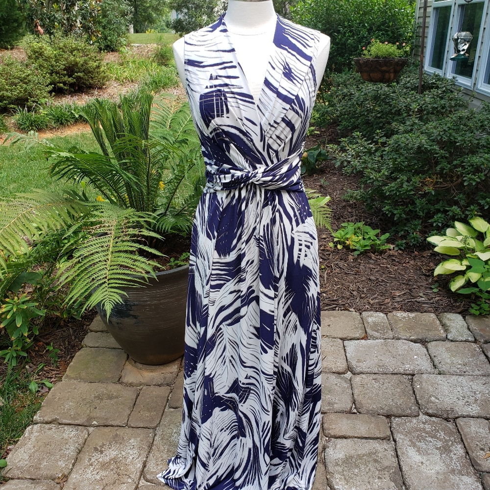 Vince Camuto Tropical Print Maxi Dress